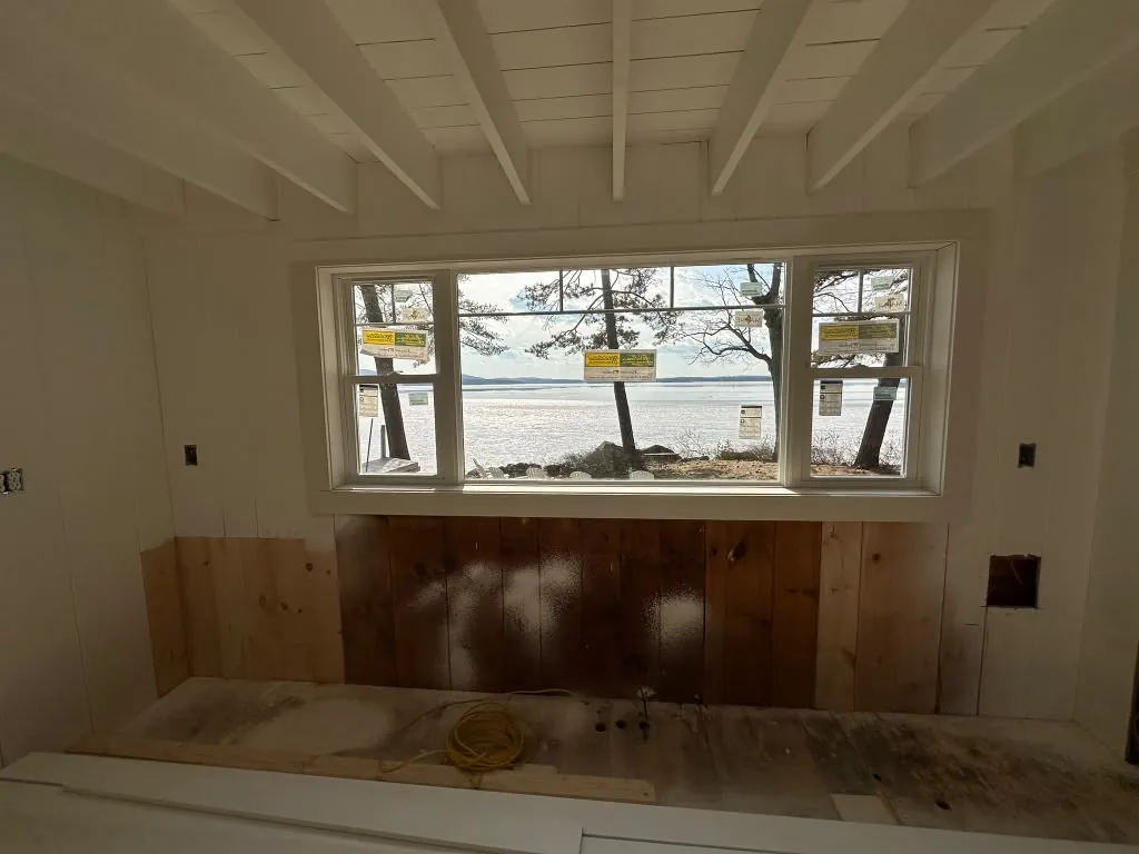 Window trim and paneled room