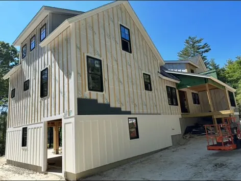 Board and batten siding